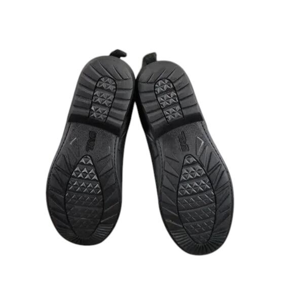 Teva Shoes Womens 5.5 Boots Leather Fashion Ellery Pull In Chelsea Casual Black - Picture 12 of 15
